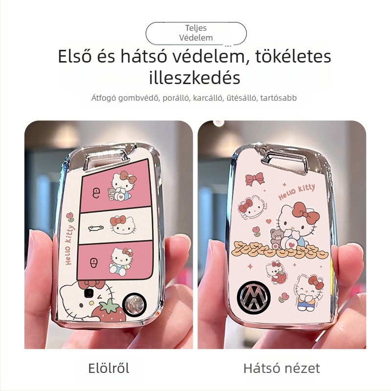 TPU kulcs tok VW Sagitar, Tanyue, Bora, Polo, Lavida, Passat CC – prémium, testreszabható