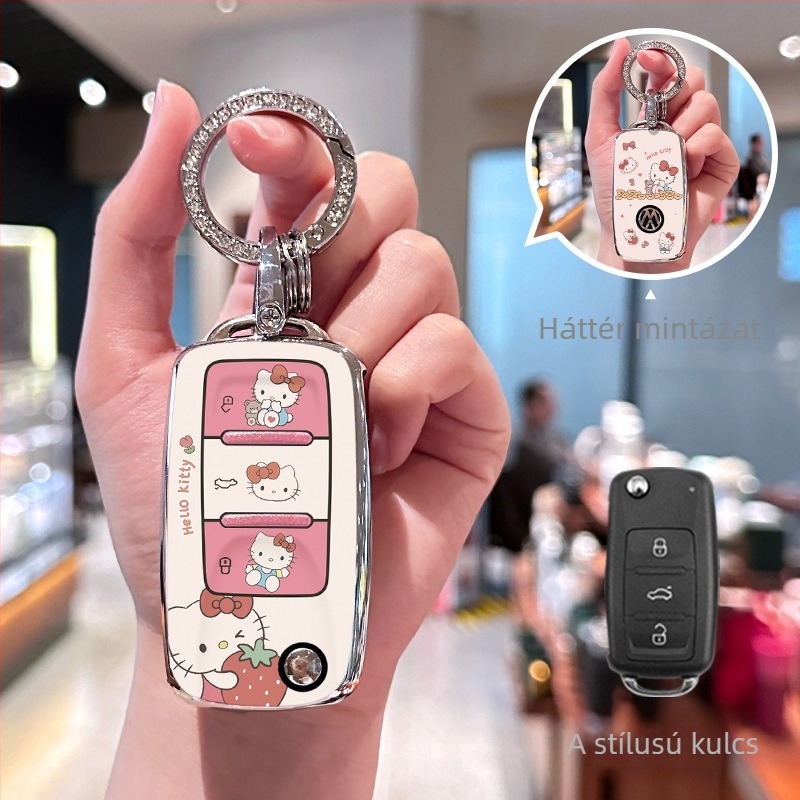 TPU kulcs tok VW Sagitar, Tanyue, Bora, Polo, Lavida, Passat CC – prémium, testreszabható