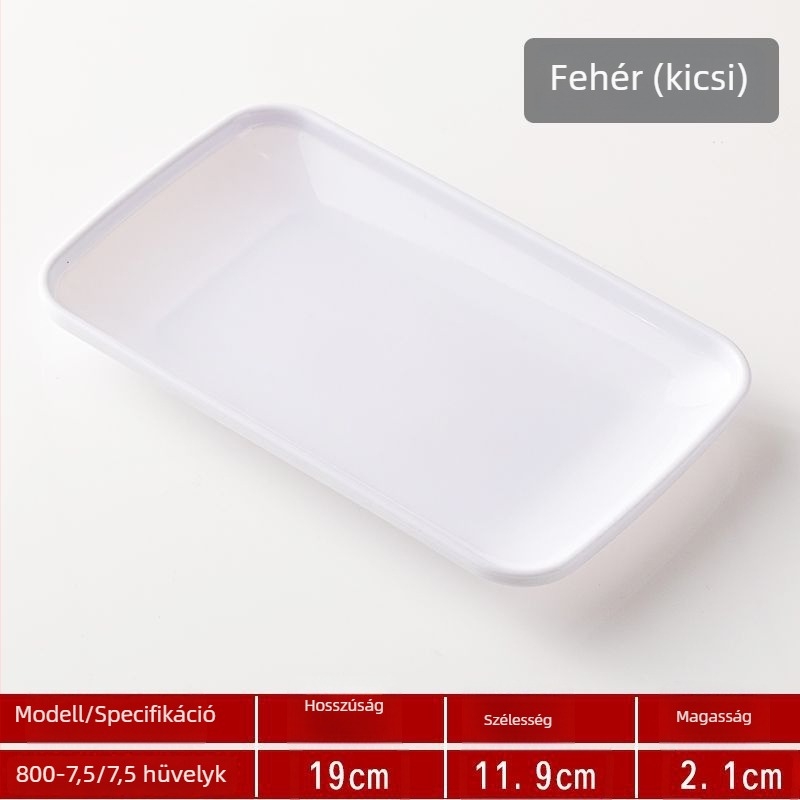 Vastagított melamin téglalap alakú tányér forró pot és grill számára, éttermi használatra