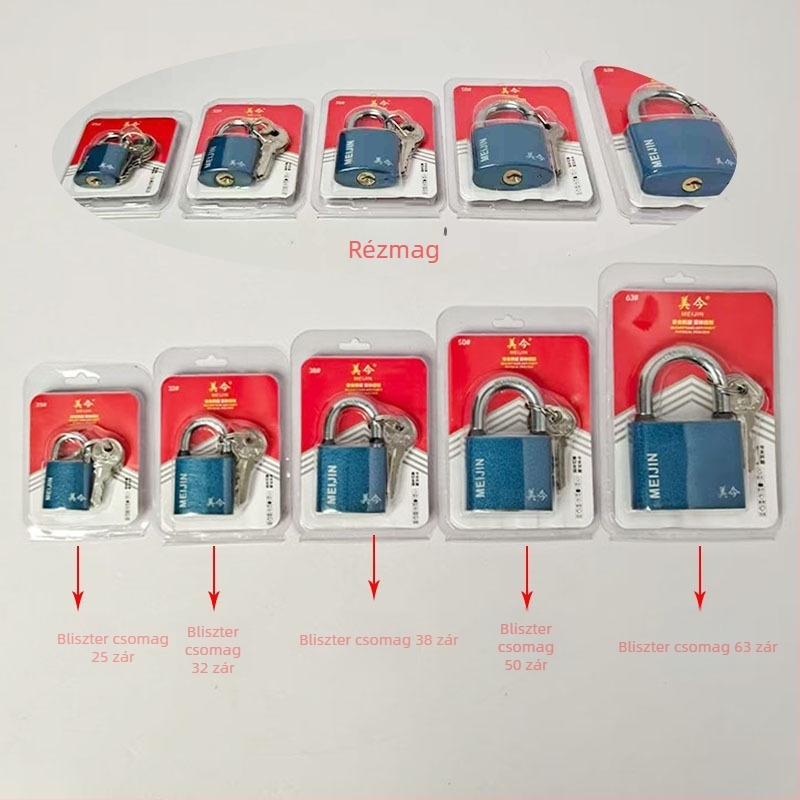 Padlock szekrényekhez, fiókokhoz és ajtókhoz — vasból készült, háztartási zár, modern minimalist stílus, modell Padlock