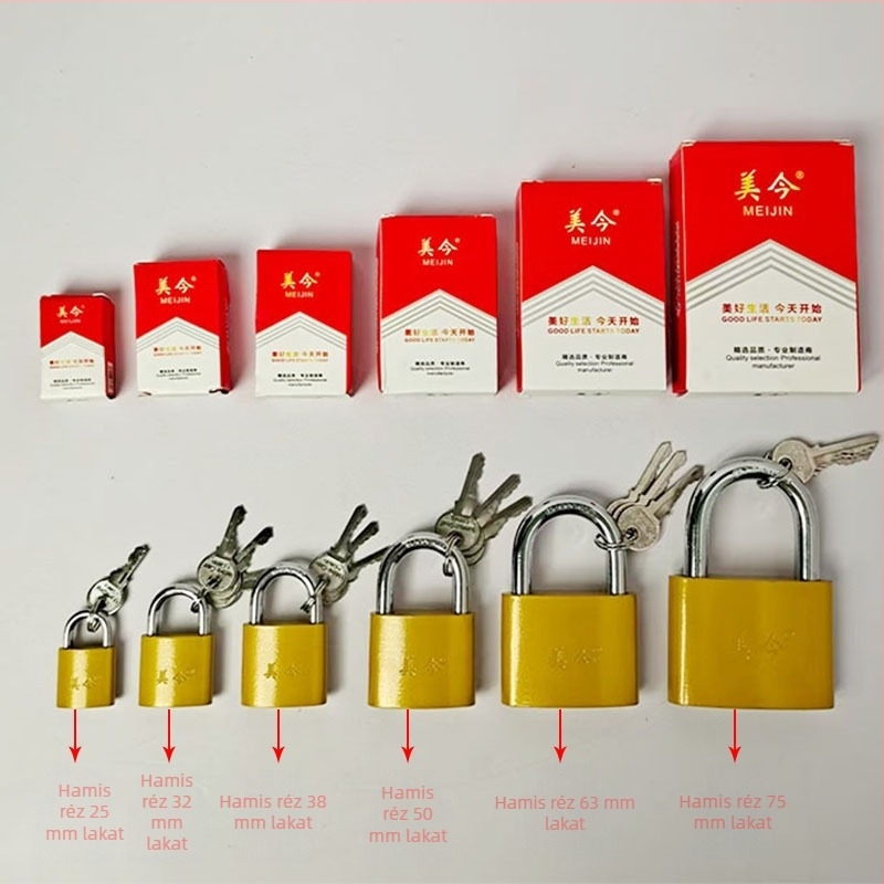 Padlock szekrényekhez, fiókokhoz és ajtókhoz — vasból készült, háztartási zár, modern minimalist stílus, modell Padlock