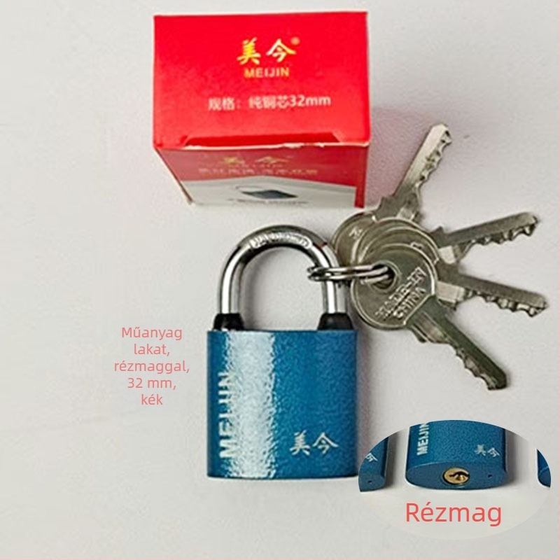 Padlock szekrényekhez, fiókokhoz és ajtókhoz — vasból készült, háztartási zár, modern minimalist stílus, modell Padlock