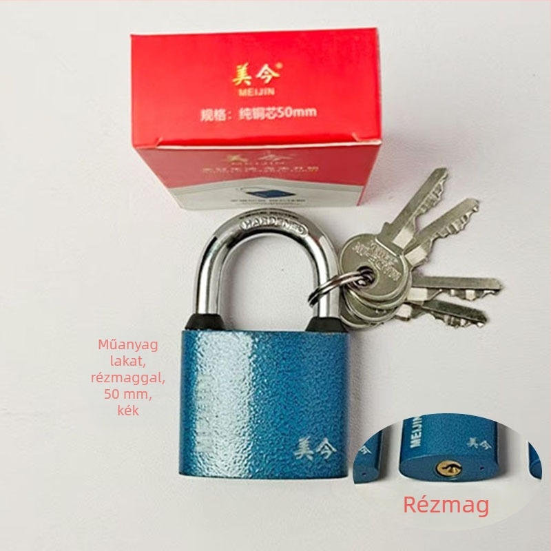 Padlock szekrényekhez, fiókokhoz és ajtókhoz — vasból készült, háztartási zár, modern minimalist stílus, modell Padlock