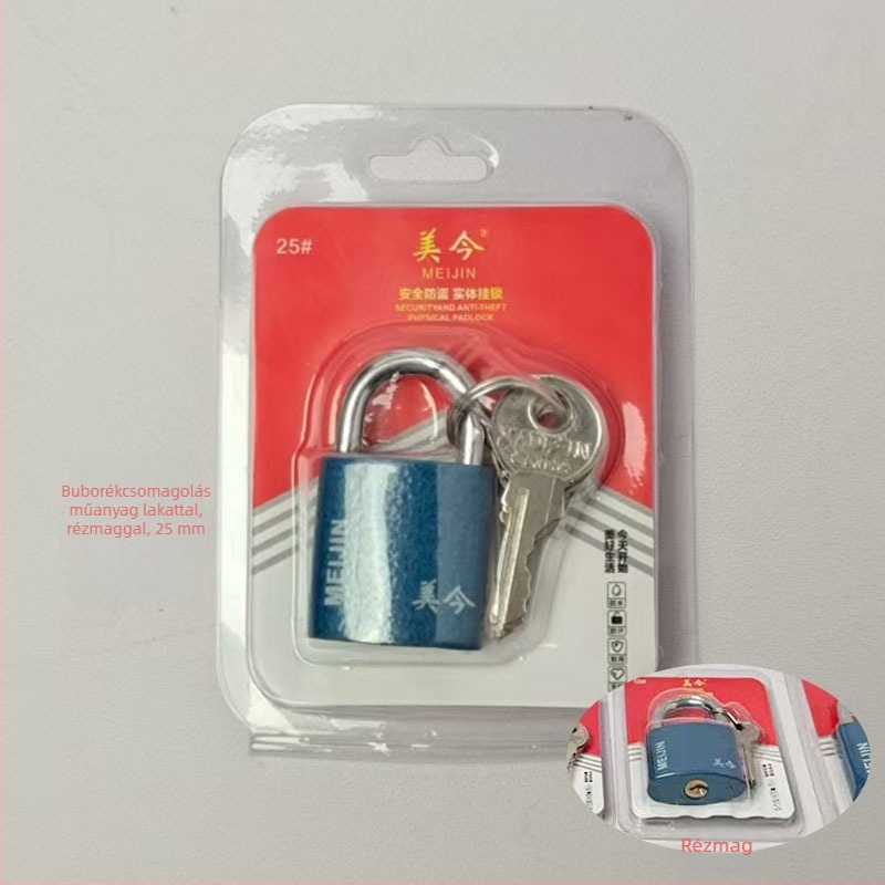 Padlock szekrényekhez, fiókokhoz és ajtókhoz — vasból készült, háztartási zár, modern minimalist stílus, modell Padlock