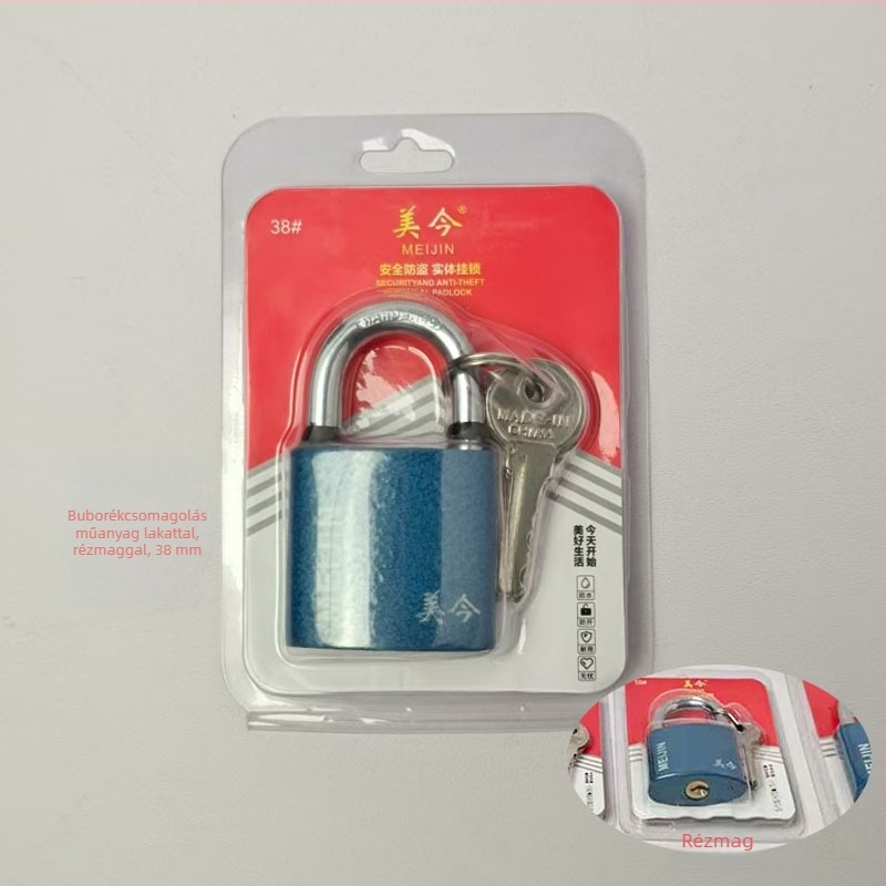 Padlock szekrényekhez, fiókokhoz és ajtókhoz — vasból készült, háztartási zár, modern minimalist stílus, modell Padlock