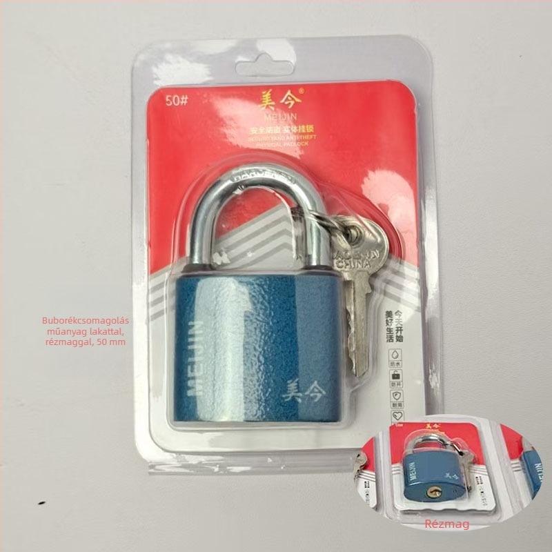 Padlock szekrényekhez, fiókokhoz és ajtókhoz — vasból készült, háztartási zár, modern minimalist stílus, modell Padlock