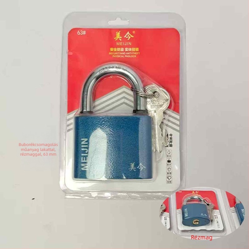 Padlock szekrényekhez, fiókokhoz és ajtókhoz — vasból készült, háztartási zár, modern minimalist stílus, modell Padlock