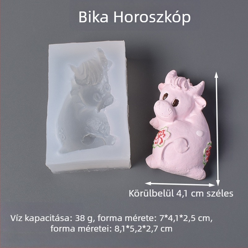 Szilikonból készült tortaforma a zodiákusjegyekhez — szabálytalan alakú, sütésre, új kínai stílus