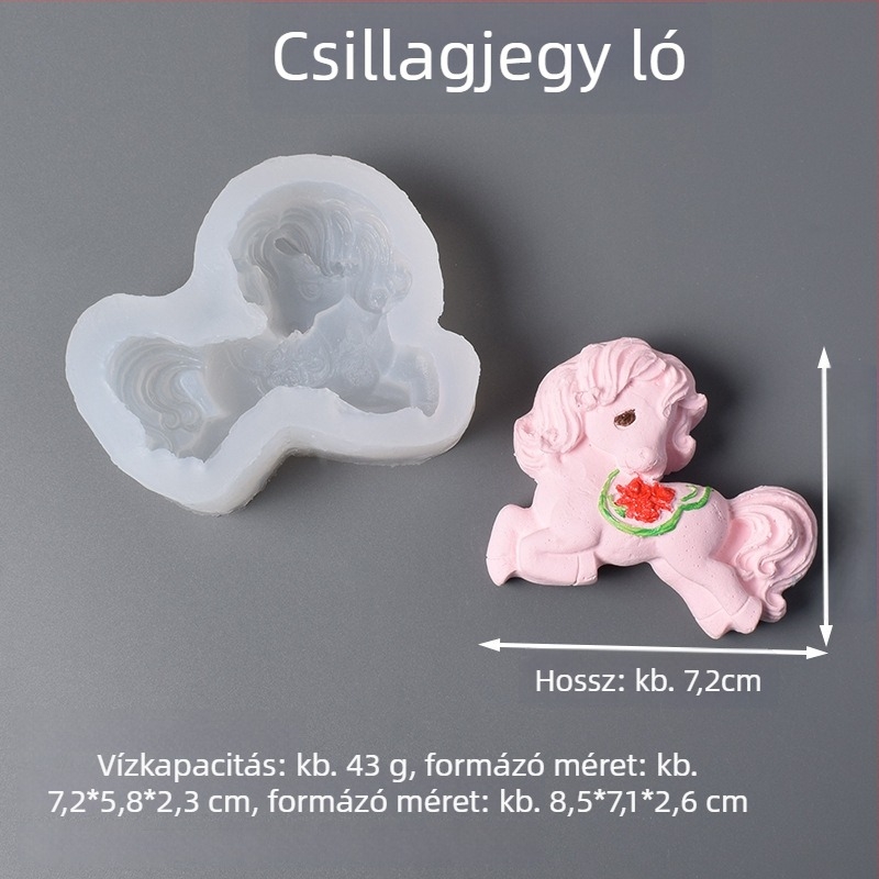 Szilikonból készült tortaforma a zodiákusjegyekhez — szabálytalan alakú, sütésre, új kínai stílus