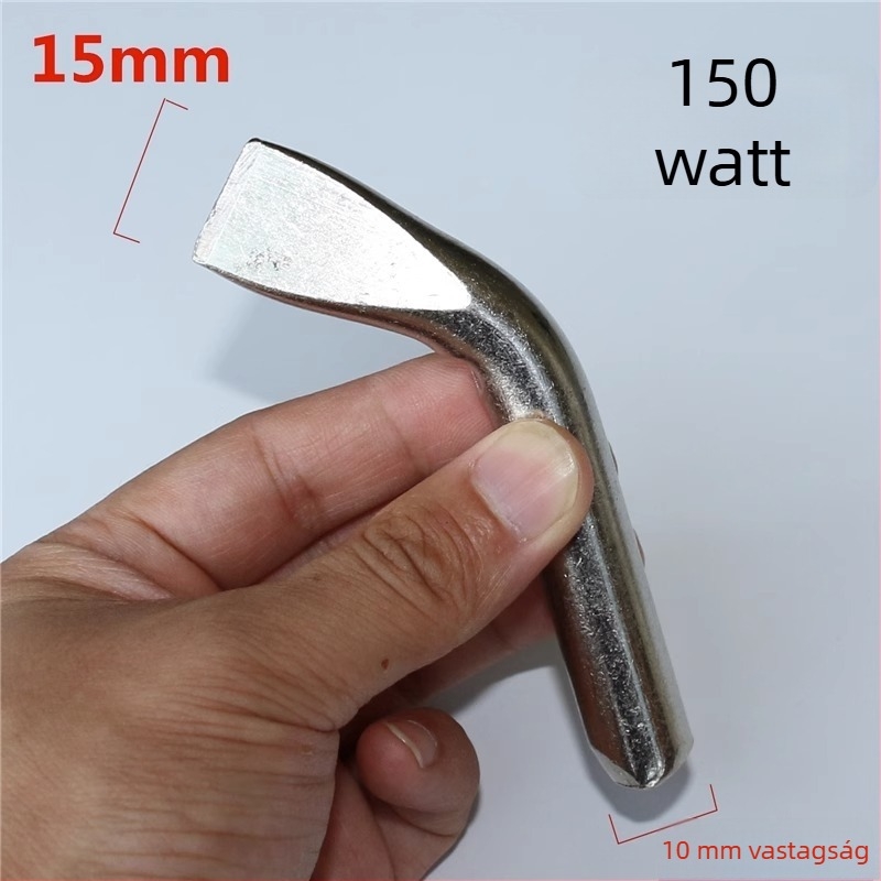 Ólommentes forrasztófej – hajlított és hegyes vég, réz elektroplakolt felület, maximum 300W, 480°C tartomány