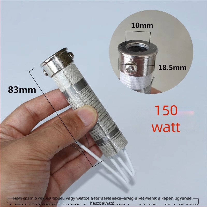 Ólommentes forrasztófej – hajlított és hegyes vég, réz elektroplakolt felület, maximum 300W, 480°C tartomány