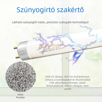 Ragadós szúnyogfogó lámpa – LED világítás; teljesítmény 4W/6W/8W/10W/20W/30W/40W; lefedettség 10 m²; fényhullám csapda; beépített akkumulátor nélkül (LED világítás; 4W/6W/8W/10W/20W/30W/40W; 10 m²; fényhullám csapda)