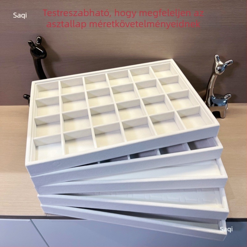 Fém ékszer bemutató tálca, egy rétegű szervező gyűrűk és karkötők számára, művészi stílus, 2025 tavaszi kiadás