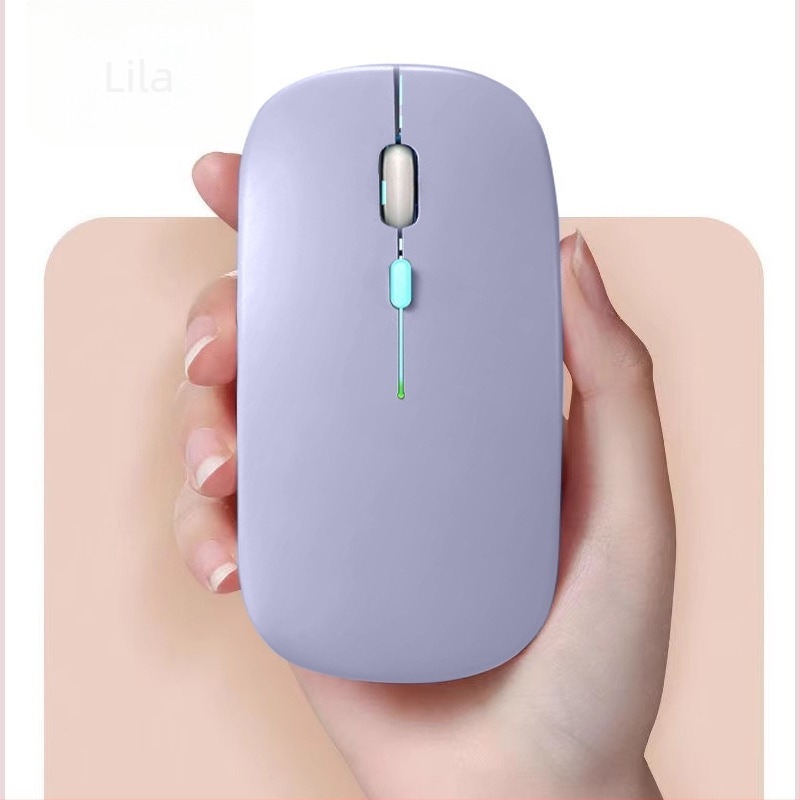 Vezeték nélküli egér, dual módú 2,4G és Bluetooth, 1600 DPI, 10 m hatótávolság, újratölthető, ergonomikus