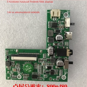 Horgászmonitor – TFT LCD, 800x480 RGB, videó bemenet, PAL/NTSC, LANCEVON