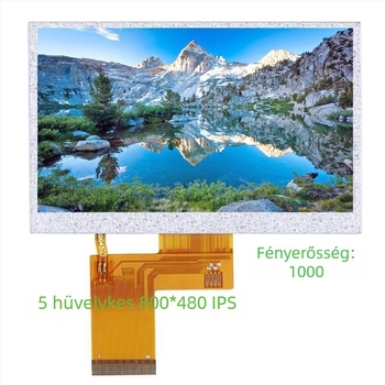 Horgászmonitor – TFT LCD, 800x480 RGB, videó bemenet, PAL/NTSC, LANCEVON
