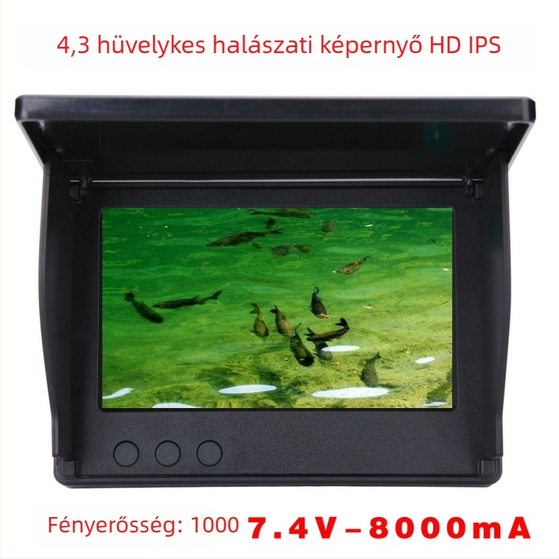 Horgászmonitor – TFT LCD, 800x480 RGB, videó bemenet, PAL/NTSC, LANCEVON