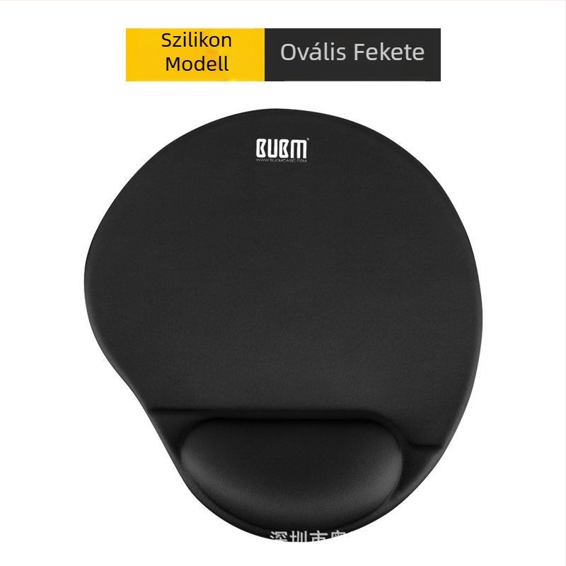 Memóriás csuklótámaszos egérpad, kétoldalas gumialátét, csuklótámogatás