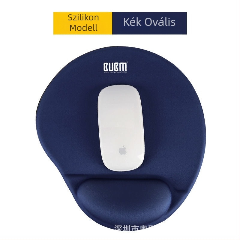 Memóriás csuklótámaszos egérpad, kétoldalas gumialátét, csuklótámogatás