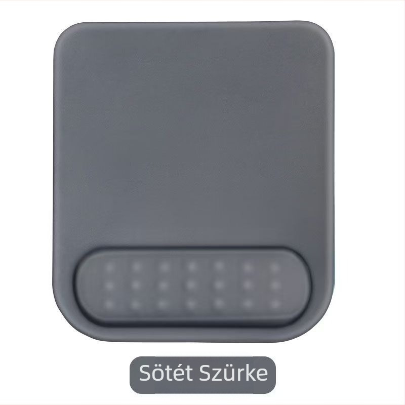 Memóriás csuklótámaszos egérpad, kétoldalas gumialátét, csuklótámogatás
