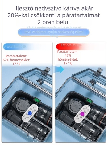 Kamera nedvességvédő doboz SLR digitális felszereléshez – szárítás, penészmentes, zárt tárolás objektívek és felszerelések számára