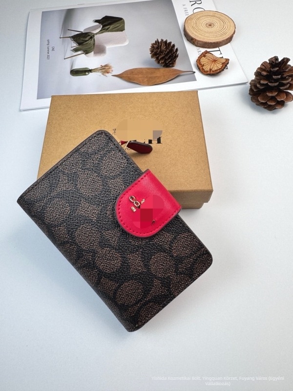 PVC bőr női pénztárca csíkos mintával, több kártyatartó zseb, érme és ID-tartó