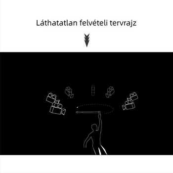 Bullet Time selfie stick fogó forgó felvétellel, 5 részű alumínium ötvözet, teherbírás 2–5 kg