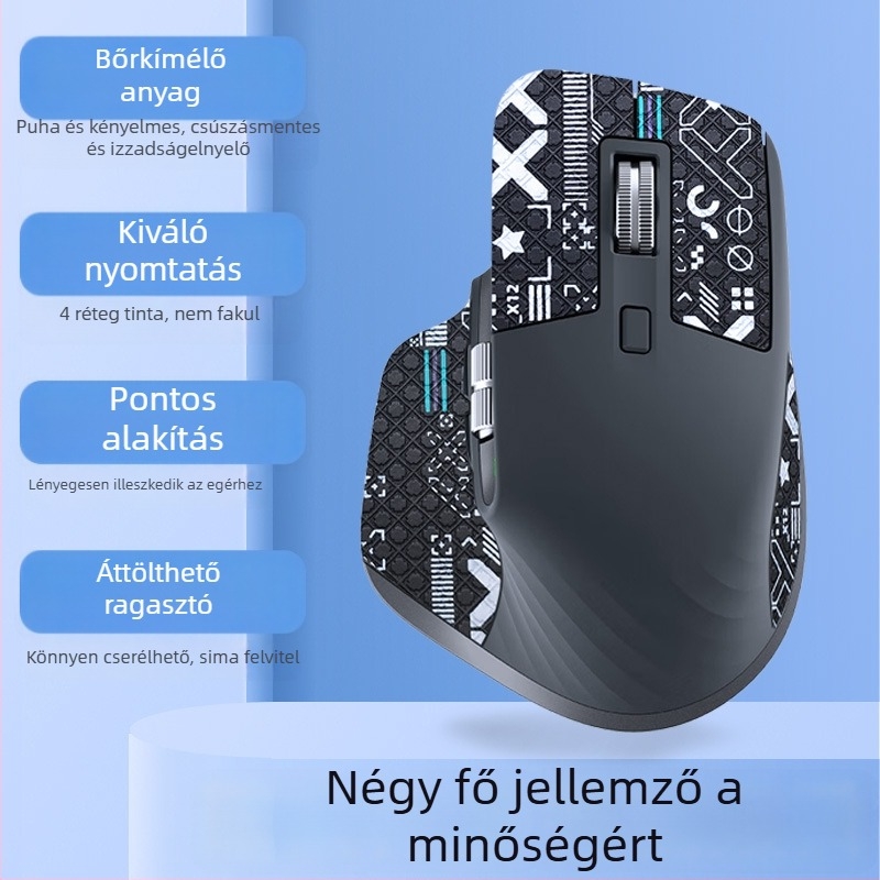 Warm Rice MX3 anti-slip egérmatrica, kompatibil Logitech MX Master 3/3s, anyag: bőr, egyedi minták