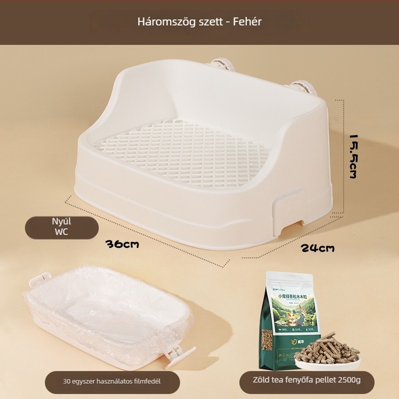 Weibi műanyag split-típusú kisállat toalett – anyag: műanyag; kapacitás: nagy; származás: Sanghaj; 30 db a csomagolásban; márka: Weibi