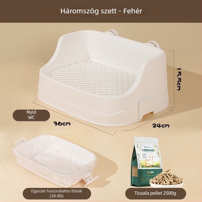 Weibi műanyag split-típusú kisállat toalett – anyag: műanyag; kapacitás: nagy; származás: Sanghaj; 30 db a csomagolásban; márka: Weibi