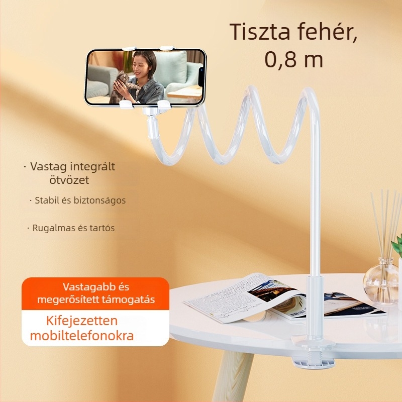 Tablettatartó – éjjeliszekrényre szánt többfunkciós állvány telefonhoz és tablethez, kompatibilis iPad-dal és más táblagépekkel, testreszabott minták elérhetők