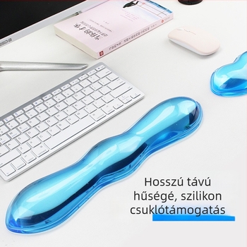 Silikon egérpad csuklótámaszával, csúszásmentes, injektálással készített, modell g173
