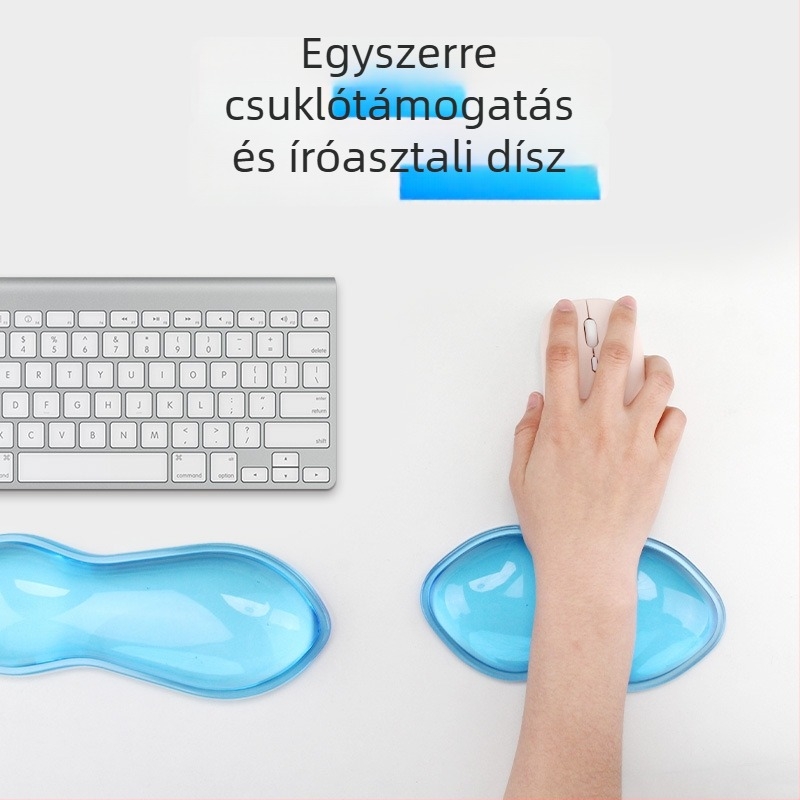 Silikon egérpad csuklótámaszával, csúszásmentes, injektálással készített, modell g173