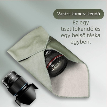Fényképezőgéptáska - textil belső, egységes mintázat, ergonómikus hátsó panel, DSLR és tükör nélküli kamerákkal kompatibilis (Ősz 2020)