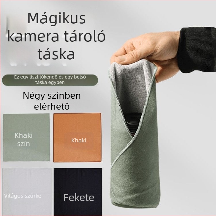 Fényképezőgéptáska - textil belső, egységes mintázat, ergonómikus hátsó panel, DSLR és tükör nélküli kamerákkal kompatibilis (Ősz 2020)