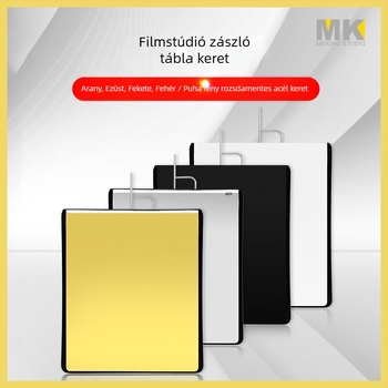 MK 699269 Stúdió Reflektor Eszköz Lágy Diffúzor Képernyő és Háttér Panel Keretben (800 g)
