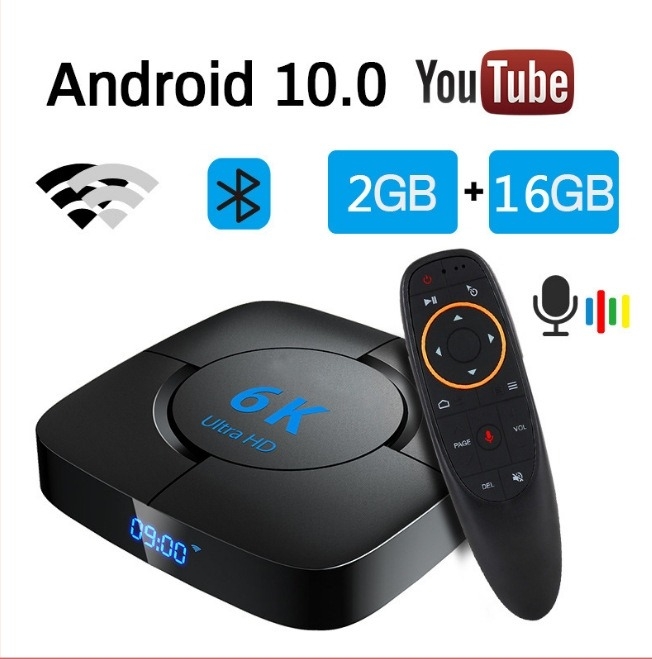 Android 14 TV Box, H616 processzor, 6K kimenet, 4GB RAM, 64GB tárhely