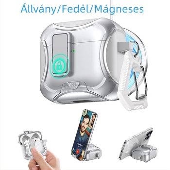 Pro3 mágneses állványos tok AirPods 4-hez és AirPods Pro 2-höz