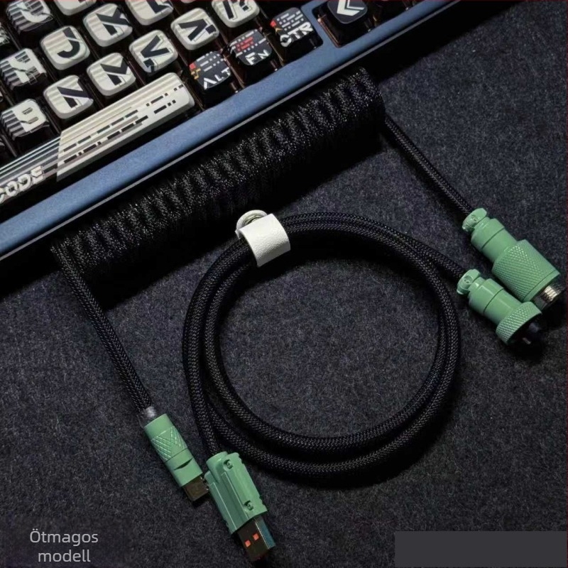 8K mágneses tengelyes mechanikus billentyűzetkábel repülőcsatlakozóval, testreszabható USB játékkábel