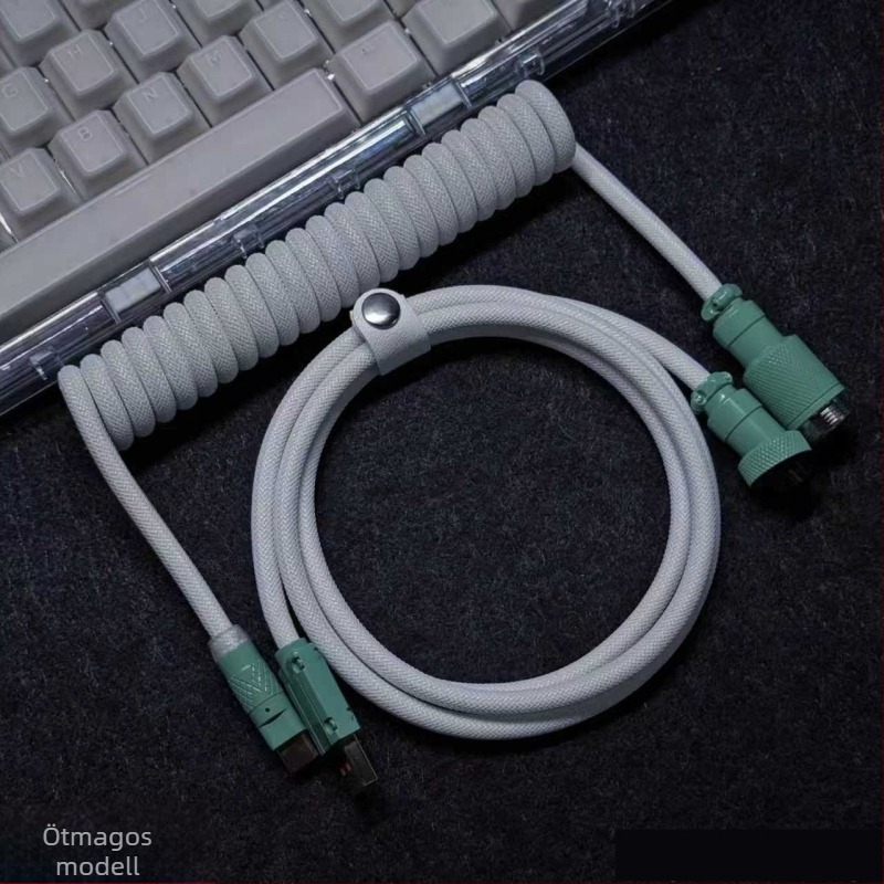 8K mágneses tengelyes mechanikus billentyűzetkábel repülőcsatlakozóval, testreszabható USB játékkábel