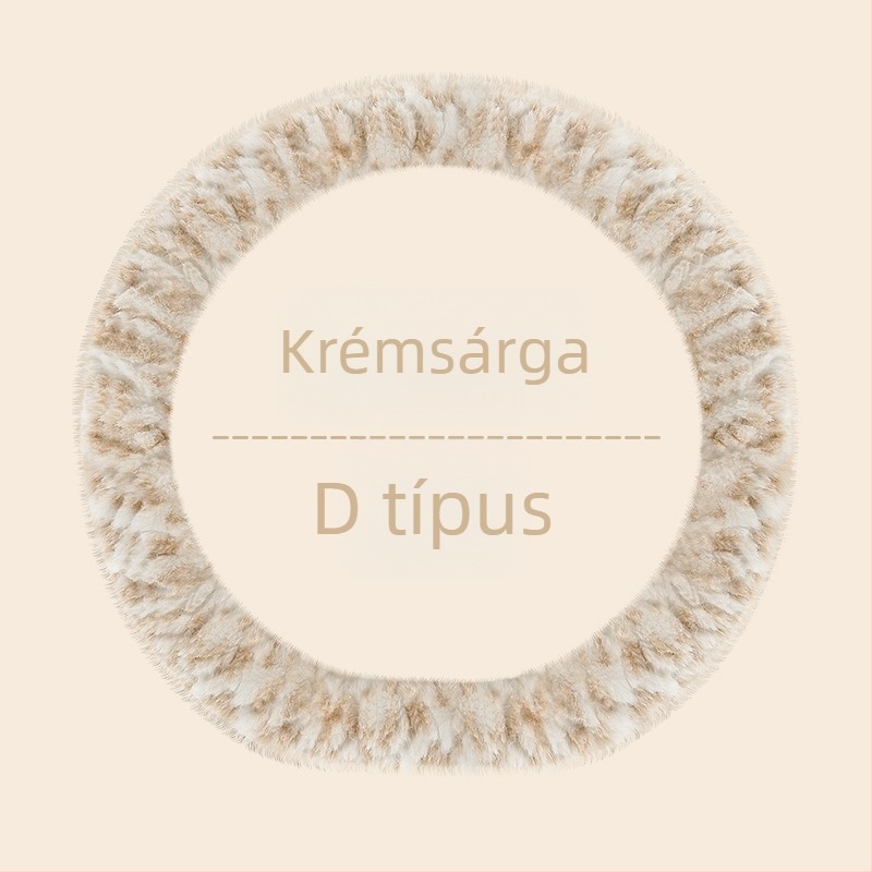 Autó kormánykerék borító – uniszex, téli modell, mű plüss, csúszásmentes, minimalist stílus (Mű plüss, Univerzális szerelés, Téli szezon, Univerzális autómárkák, Minimalista stílus)