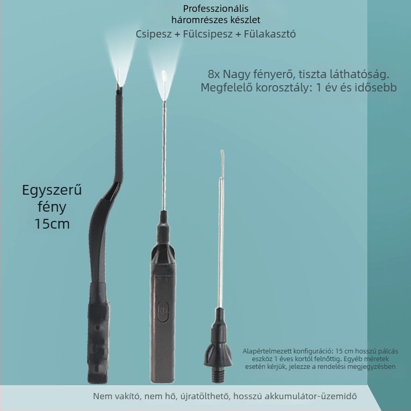 Világító fülpiszkáló eszköz — professzionális fül tisztító, márka Excellent Doctor