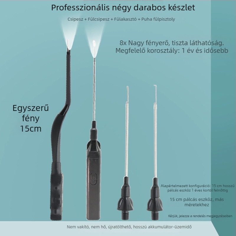 Világító fülpiszkáló eszköz — professzionális fül tisztító, márka Excellent Doctor