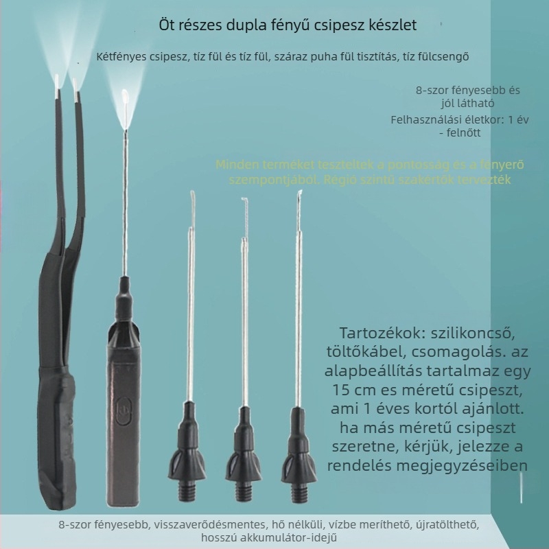Világító fülpiszkáló eszköz — professzionális fül tisztító, márka Excellent Doctor