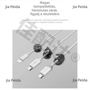 Mágneses kábeltekerő és asztali kábelrendező Android töltőkábelekhez