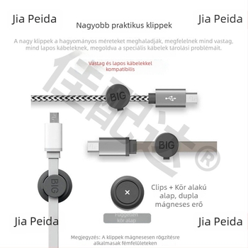 Mágneses kábeltekerő és asztali kábelrendező Android töltőkábelekhez