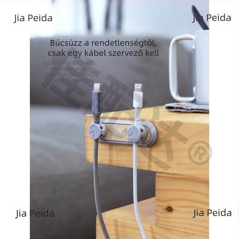 Mágneses kábeltekerő és asztali kábelrendező Android töltőkábelekhez
