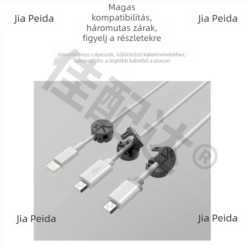 Mágneses kábeltekerő és asztali kábelrendező Android töltőkábelekhez