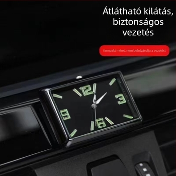 Négyzet alakú autóóra, ötvözet test, állítható szögű kialakítás, autó vízhőmérséklet-mérő, eredet: Dongguan