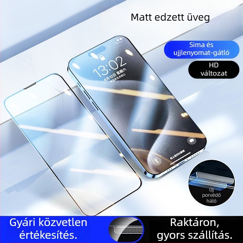 Edzett üveg kijelzővédő anti-peep magánéletvédelmi funkcióval iPhonehoz, teljes lefedettség